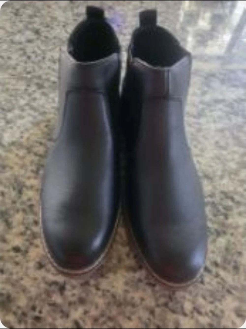 Sonoma Goods For Life Men's Black Chelsea Boots Pull-On Ankle Boots Size 10 W